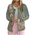 thumbnail image 2 of Cárdigan informal para mujer, cárdigan con botones y estampado navideño, chaqueta de moda, blusa para mujer, 2 of 5