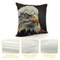 thumbnail image 4 of Orinice Bald Eagle Graphic Decorative Throw Pillow Cover for Home Couch Living Room Bed Sofa 1PC Square High-Quality 22x22in, 4 of 5
