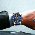 thumbnail image 5 of CURREN Man Watches Luxury Sporty Chronograph Wristwatches for Men Quartz Stainless Steel Band Clock Luminous Hands, 5 of 6