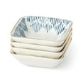 thumbnail image 2 of Lenox Blue Bay Square Snack Bowl, Set of 4, 2 of 3