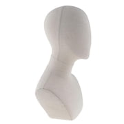 20 Inch Canvas Block Head For Making Manikin/Mannequin Jewelry Display Head