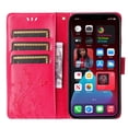 thumbnail image 5 of TECH CIRCLE for Apple iPhone 16 Pro Case 6.3" 2024 - PU Leather Flip Wallet Phone Case with Credit Card Holder Slots & Stand Function, Lightweight Slim Thin Cute Butterfly Cover with Lanyard, Rose, 5 of 7