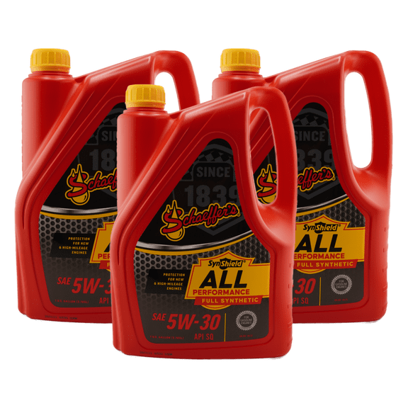 Schaeffer’s 6530 SynShield All Performance Full Synthetic 5W-30 Engine Oil, 1 Gal - 3 Pack