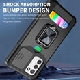 thumbnail image 4 of LAICAIW Galaxy A03S,Design for Samsung A 03S Phone Case with Screen Protector Card Holder Stand Kickstand Heavy Duty Slim Shockproof Hybrid Rugged Drop Protective Cover for Women Men Girls 6.5 inch, 4 of 6
