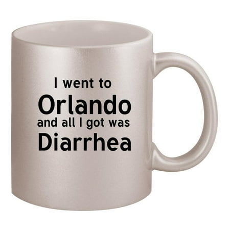 

I Went To Orlando And All I Got Was Diarrhea - 11oz Silver Coffee Mug Cup
