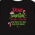 thumbnail image 4 of Inktastic Christmas Dear, Santa Before I Explain How Much Do You Know? Boys or Girls Long Sleeve Toddler T-Shirt, 4 of 5
