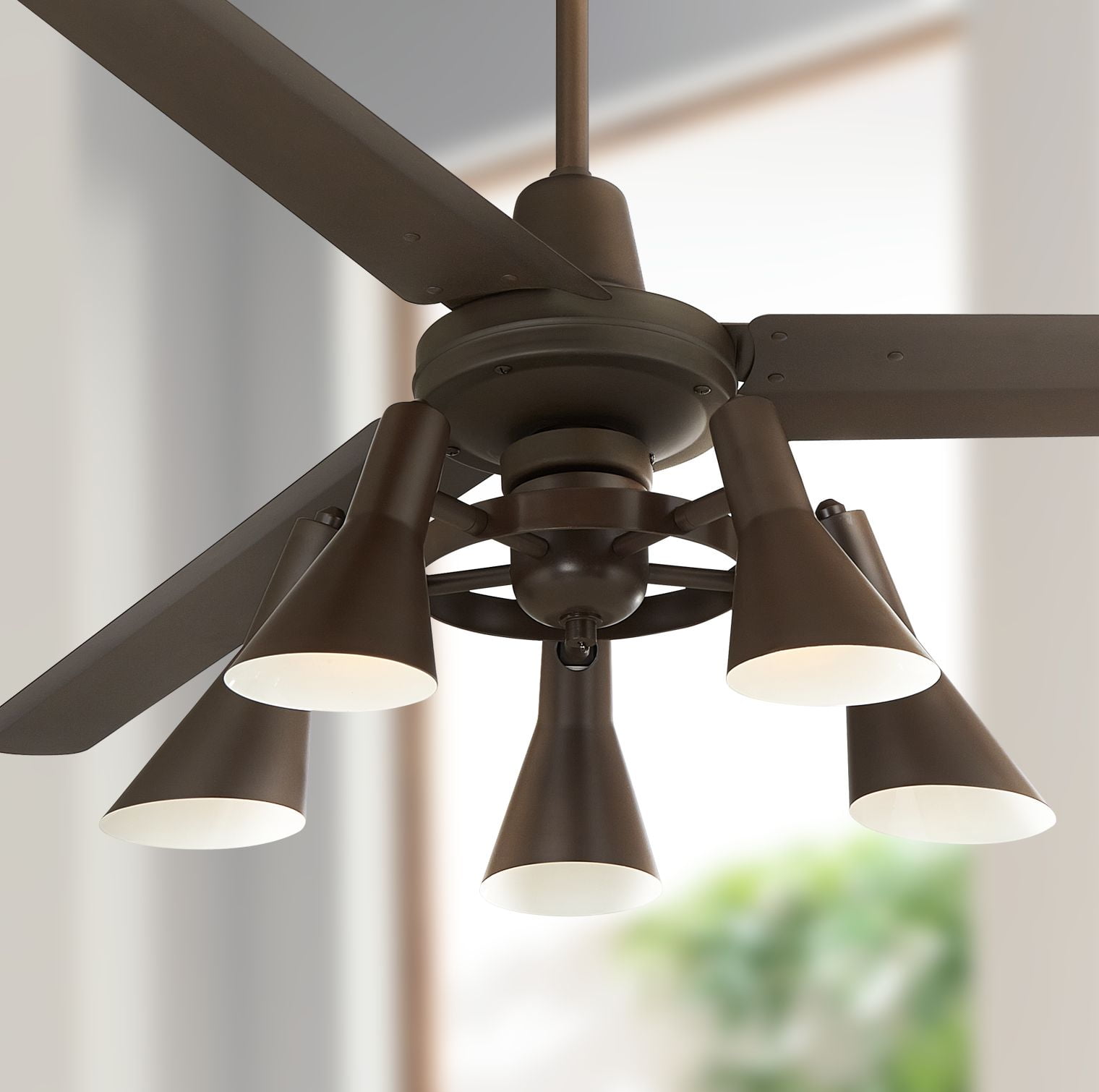 Compact Ceiling Fans With Lights       / Shop Harbor Breeze 18-in Hive Series Aged Bronze Ceiling ... : Woody 60 inch dc ceiling fan with light by modern forms.