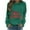 D Army Green, variant on Women's Christmas Sweatshirt Long Sleeve Crewneck Holiday Pullover Merry Xmas Graphic Print Cozy Lounge Wear Fall Winter Festive Top