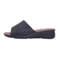 thumbnail image 3 of 24 HOUR COMFORT Stacy Women Extra Wide Width Slide Faux Leather Upper Open-Toe Sandal BLACK 5, 3 of 7