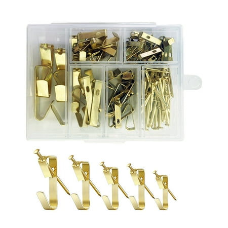 

Zehuanyu 130pcs Picture Hangers Hanging Nails Picture Hanging Kit Wall Hooks Wall Hangers