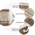 thumbnail image 6 of Farmhouse Waterproof Fabric Shower Curtain,Brown Country Star Berry Vintage Wood Grain Waterproof Fabric Shower Curtain for Bathroom Curtains Bathtubs Shower Curtains with 12 Hooks Stall 48x72in, 6 of 8