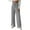 Gray, variant on Women Wide Leg Pants Ribbed Knit Lounge Pants for S-2XL Solid Color Elastic Waist Loose Trousers