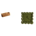 thumbnail image 1 of Estuche para pañuelos de escritorio,Caja de pañuelos faciales de papel retro de madera,Reloj de pared,Reloj de pared decorativo para baño y dormitorio.,Reloj de pared cuadrado silencioso y, 1 of 8