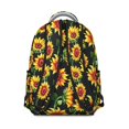 thumbnail image 3 of Black Sunflower Backpack for School,Cute School Bag,Schoolbag with Adjustable Shoulder Straps & Padded Back,15.3"x11"x7.1".﻿, 3 of 6