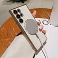 thumbnail image 5 of S25 Ultra Magnetic Clear Case with Camera Protector Film, Thin Shockproof Cover, Wireless Charging Compatible, Anti-Scratch, Matte Grip, 5 of 7
