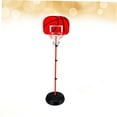 thumbnail image 3 of WEUVEB 1 Set Basketball Rack for Kids with Red Metal Indoor Outdoor Exercise, 3 of 8