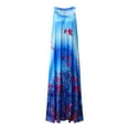 thumbnail image 5 of Robe Longue Maxi d'Été Aguichant Sans Manches Boho pour Femmes, Col en Vrac, Imprimé Floral Boho, Robe de Plage Fluide, 5 of 5