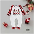 thumbnail image 2 of Odeerbi Christmas Pajamas for Family Holiday Long Sleeve Family Christmas Pajamas Matching Sets Toddler Parent Child Outfit Printed Loungewear Two-Piece Sleepwear Xmas PJs Set White, 2 of 5