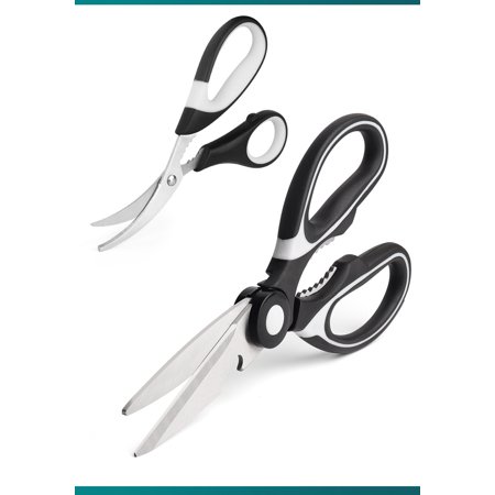 Ciseaux Ménagers 3M 20cm (8") Rouge - Acier Inoxydable - Neuf