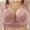 Pink, variant on Lisbinx Plus Size Bras Woman's Printing Gathered Together Large Size Daily Bra Underwear No Rims Seasonal Discounts