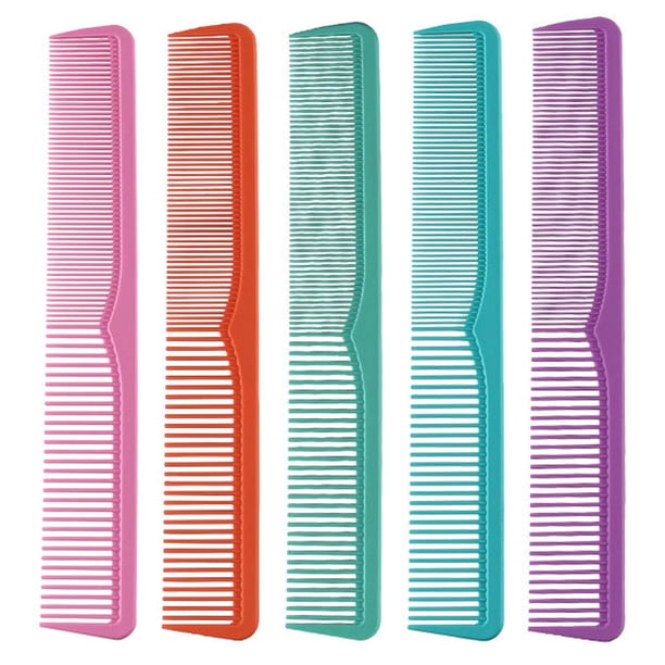 EeaseMX Peine resistente al calor de 5 piezas, herramienta para cortar el cabello, peine antiestático, diseño de doble punta.