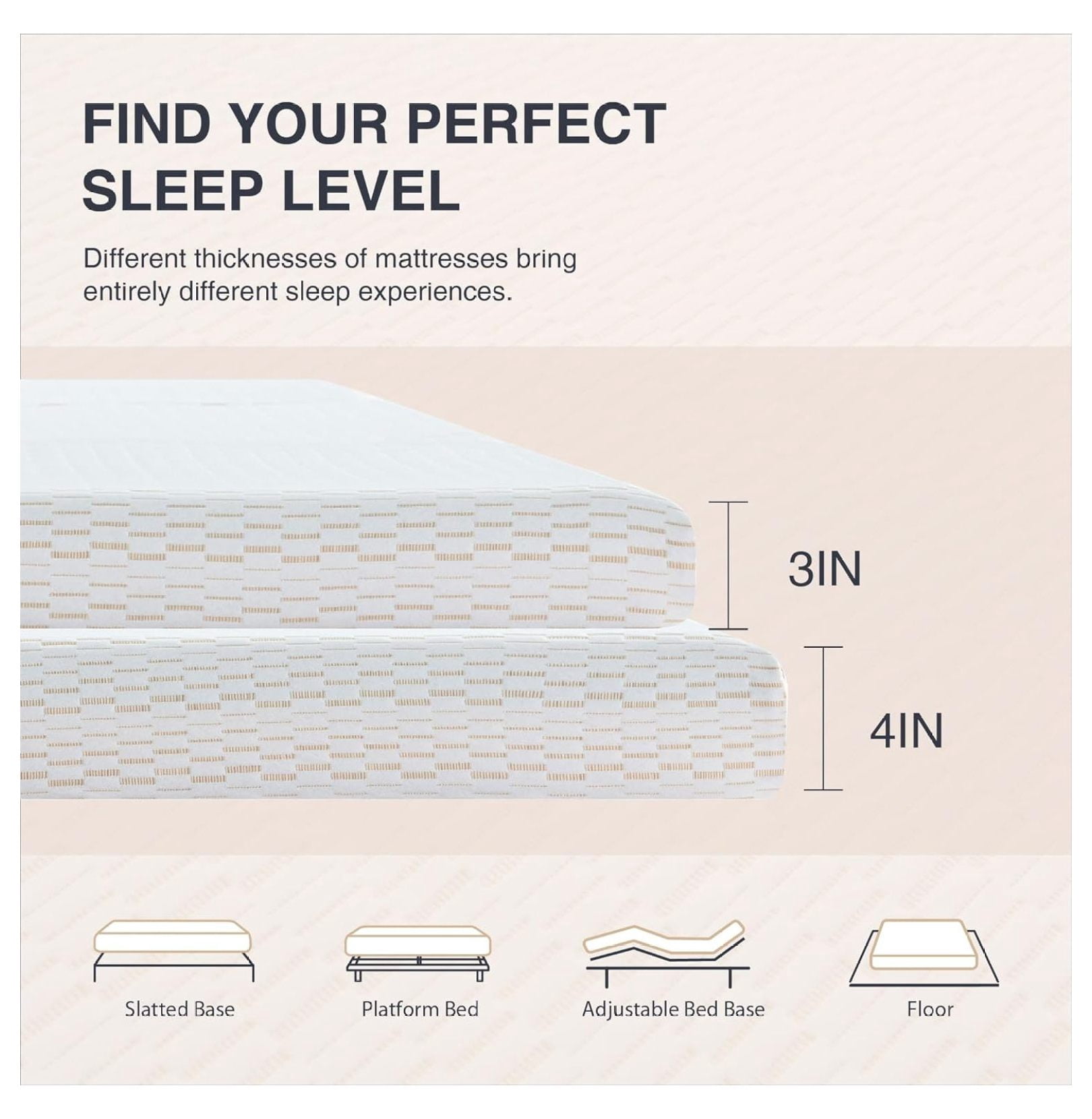Folding Mattress, 4 Inch Certified Single Portable Trifold Memory Foam Mattress with Washable Cover, Foldable Guest Bed, Travel Mat, 25"×75"×4", White