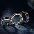 thumbnail image 1 of Fitness Tracker Ring, Smart Ring Color Screen Water Proof Multiple Sports Modes APP Connection Touch Button  for Climbing Cycling Running Size 8 ID 17.7mm / 0.70in, Circumference, 1 of 7