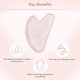 thumbnail image 4 of Conjunto de Gua Sha y Rodillo de Cuarzo Rosa Zoe Ayla 2 Piezas, 4 of 9