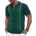 thumbnail image 1 of Polo PJ PAUL JONES de punto con cremallera, estilo vintage, para hombre, 1 of 5