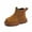 Yellow, variant on Toddler Girl Booties Kids Martin Boots Soft Soled Non Slip Short Leather Boots Single Boots Girls Ankle Boots Beige 12 M-18 M