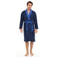 thumbnail image 2 of Skylinewears Men Terry Cotton Robe Contrast Bathrobe Shawl Collar Spa Bathrobe for Men Luxury Shower Robe Long Shawl Collar Bathrobe, 2 of 7