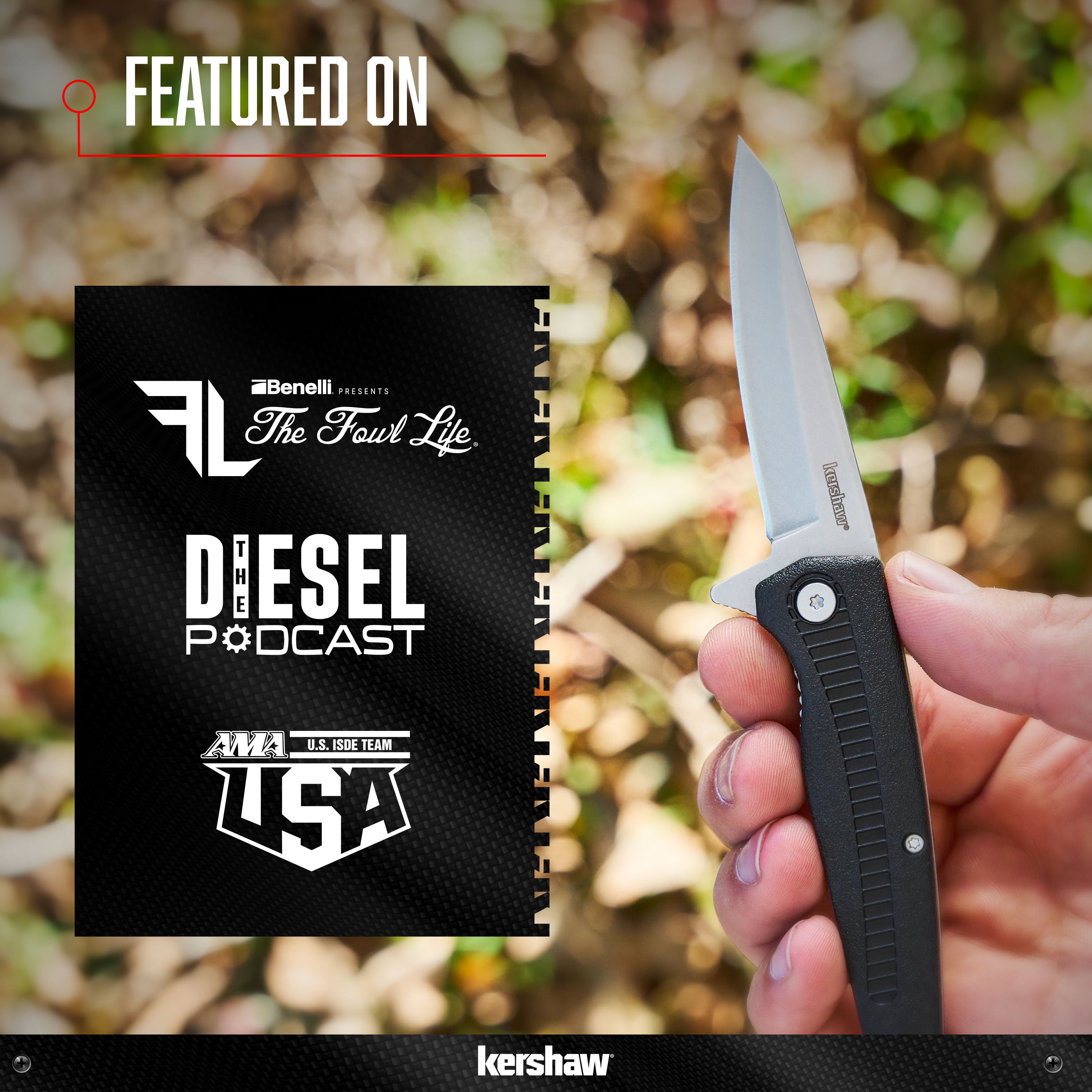Kershaw Hotwire Pocket Knife, 3" Blade with Assisted Opening