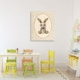 thumbnail image 3 of Stupell Industries Neutral Bunny in Oval Border Canvas Wall Art, design by LSR Design Studio, 3 of 8
