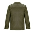 thumbnail image 5 of Nebwoak Mens Fleece Jackets- Button Up Midweight Casual Fashion Vintage Outwear Army Green Size M, 5 of 5