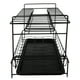 thumbnail image 2 of 1 estante de almacenamiento para cocina con doble escurridor y soporte para platos (negro), 2 of 7