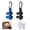 Black+Blue, variant on Tall Stair Gauges for Framing Square with Holder and Hook, Aluminum Hexagonal Stable Lock for Carpentry & Circular Saw, Right Angle Ruler Clamp for Saw, Improves Precision,1.85x0.83 in (Black)