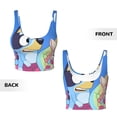 thumbnail image 5 of Lsque Bluey Printed Women'S Sports Bra, Compression, Moisture Wicking, High-Impact Sports Bra For Women,Supportive sports bra-X-Large, 5 of 9