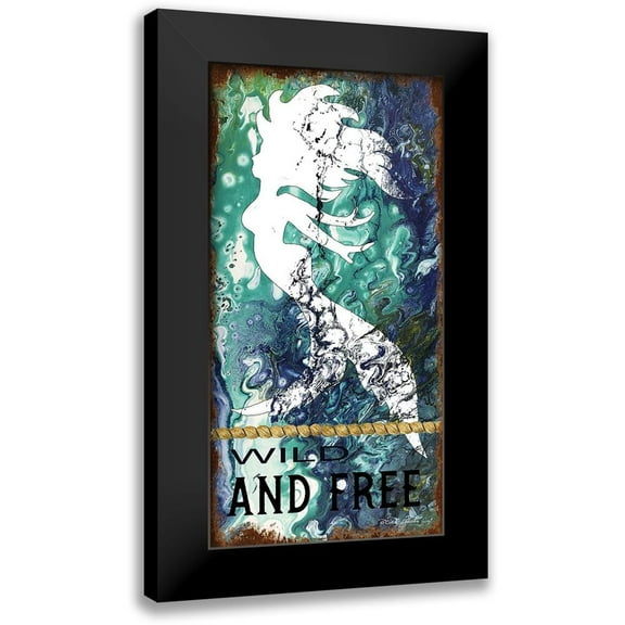 Jacobs, Cindy 9x14 Black Modern Framed Museum Art Print Titled - Wild and Free