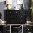 thumbnail image 7 of Black 7 Drawer Organizer, Easy Assembly, Wide Slides - Optimize Living Room Storage, 7 of 7