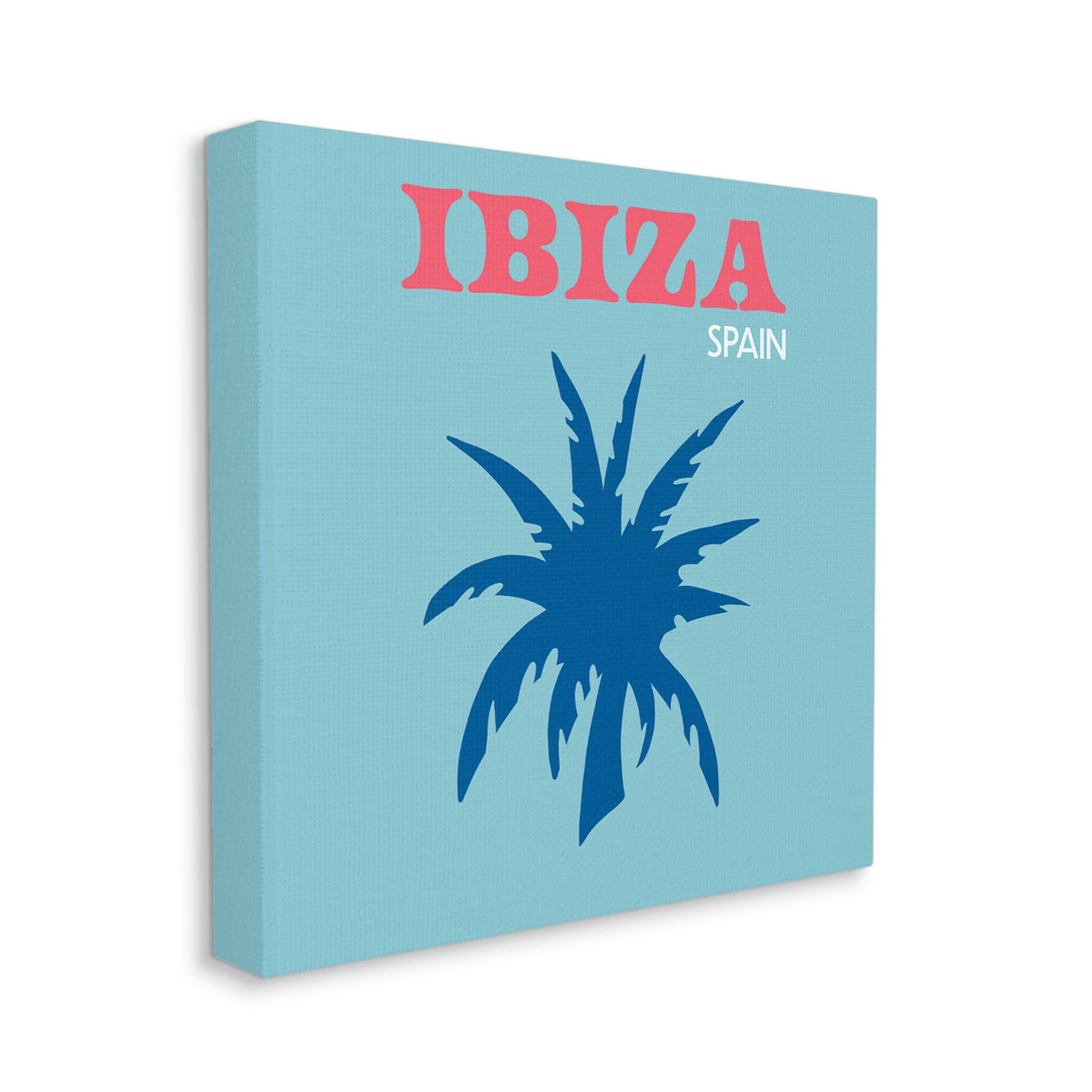 Stupell Industries Ibiza Palm Tree Silhouette Graphic Art Gallery Wrapped Canvas Print Wall Art, Design by The Saturday Evening Post