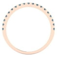thumbnail image 5 of 0.57 ct Brilliant Round Cut Synthetic Moissanite 18K Rose Gold Stackable Band SZ 7.5, 5 of 6