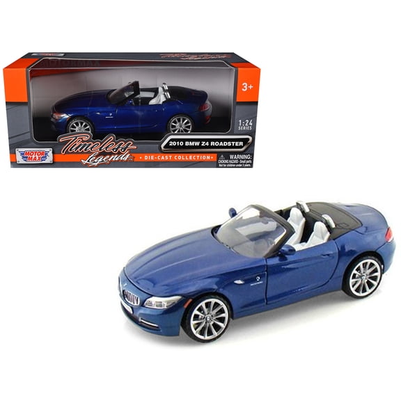 2010 BMW Z4 Convertible Blue 1/24 Diecast Model Car by Motormax