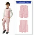 thumbnail image 2 of ETHAN Boys Slim Fit Suit Tuxedo for Boy 3 Piece Suit Set for Kid Formal Boys Dress Wedding Easter Outfit 18 Years, 2 of 6