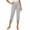 Gray, variant on Gytharion Women's Capris Yoga Pants Straight-leg Elastic Waist Leggings Solid Color Stretchy Workout Yoga Pants with Pockets