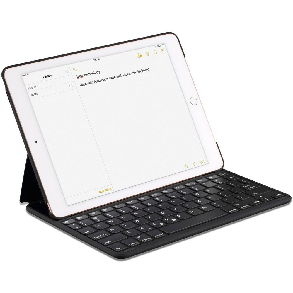 Thin Folio with Backlit Keyboard for Apple iPad Pro 9.7" Leatherlike