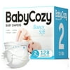 Babycozy Hypoallergenic Baby Diapers Size 2, Dry Disposable Diapers Soft and Absorbent 128 Count