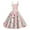 Pink, variant on Valentine's 2026 Backless Lace Heart Dress, Women's Romantic Rose Pattern Sleeveless Flowy A Line Sundresses Hot Pink S