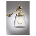 thumbnail image 6 of Trade Winds Lighting 1-Light Wall Sconce In Natural Brass, 6 of 6