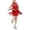 b-Watermelon Red, variant on Girls Sleeveless Latin Dance Fringe Sequin Dress for Stage Show Summer Party Size 4-12 Years