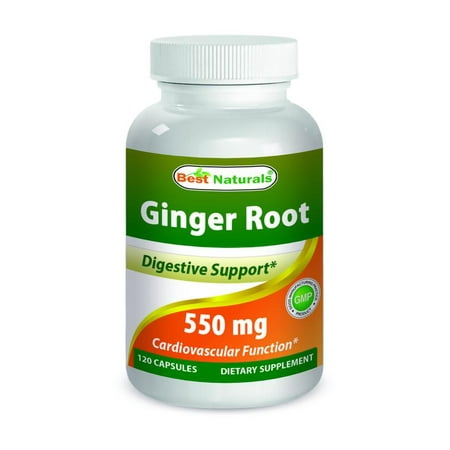 Best Naturals racine de gingembre supplément de 550 mg 120 capsules